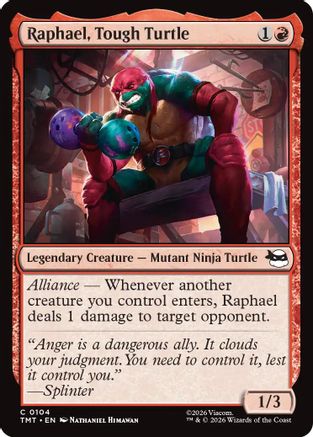 Raphael, Tough Turtle (TMT-104) [Teenage Mutant Ninja Turtles] Foil