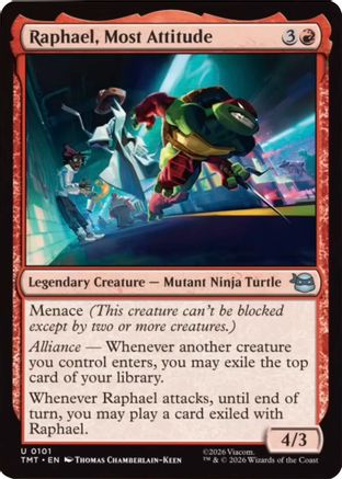 Raphael, Most Attitude (TMT-101) [Teenage Mutant Ninja Turtles] Foil