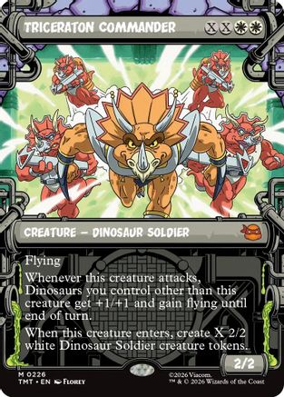 Triceraton Commander (Showcase) (TMT-226) [Teenage Mutant Ninja Turtles] Foil