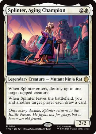 Splinter, Aging Champion (TMC-104) [Commander: Teenage Mutant Ninja Turtles]