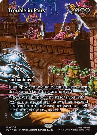 Trouble in Pairs (Borderless) (PZA-003) [Teenage Mutant Ninja Turtles Eternal-Legal]