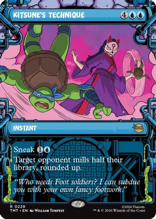 Kitsune's Technique (Showcase) (TMT-229) [Teenage Mutant Ninja Turtles] Foil