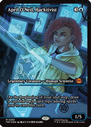 April O'Neil, Hacktivist (TMT-282) (Showcase) [Teenage Mutant Ninja Turtles] Foil