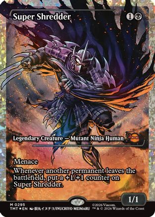 Super Shredder (Showcase) (Fracture Foil) (TMT-295) [Teenage Mutant Ninja Turtles] Foil