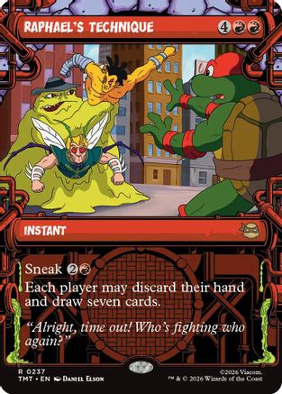 Raphael's Technique (Showcase) (TMT-237) [Teenage Mutant Ninja Turtles] Foil