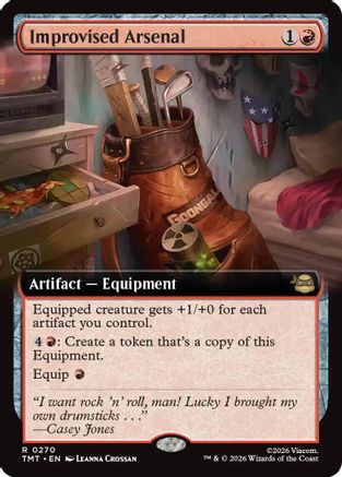 Improvised Arsenal (Extended Art) (TMT-270) [Teenage Mutant Ninja Turtles] Foil
