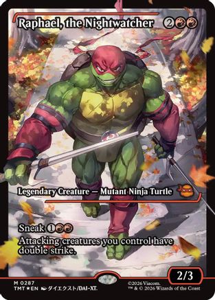 Raphael, the Nightwatcher (Showcase) (TMT-287) [Teenage Mutant Ninja Turtles] Foil