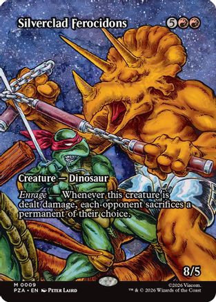 Silverclad Ferocidons (Borderless) (PZA-009) [Teenage Mutant Ninja Turtles Eternal-Legal]