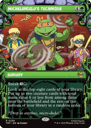 Michelangelo's Technique (Showcase) (TMT-239) [Teenage Mutant Ninja Turtles]