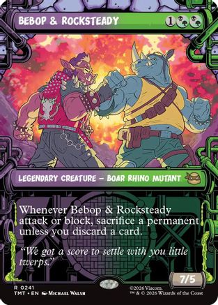 Bebop & Rocksteady (Showcase) (TMT-241) [Teenage Mutant Ninja Turtles]