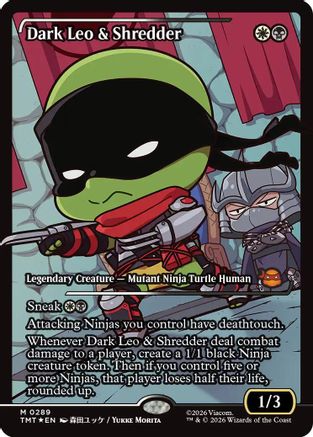 Dark Leo & Shredder (Showcase) (TMT-289) [Teenage Mutant Ninja Turtles] Foil