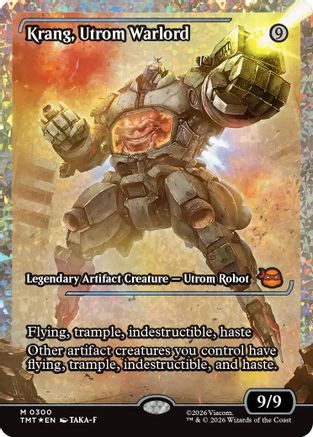 Krang, Utrom Warlord (Showcase) (Fracture Foil) (TMT-300) [Teenage Mutant Ninja Turtles] Foil