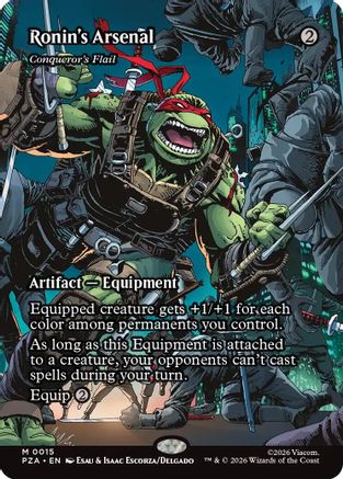 Ronin's Arsenal - Conqueror's Flail (Borderless) (PZA-015) [Teenage Mutant Ninja Turtles Eternal-Legal]