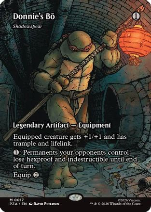 Donnie's Bo - Shadowspear (Borderless) (PZA-017) [Teenage Mutant Ninja Turtles Eternal-Legal]