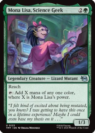 Mona Lisa, Science Geek (TMT-123) [Teenage Mutant Ninja Turtles] Foil