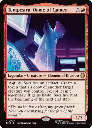 Tempestra, Dame of Games (TMC-027) [Commander: Teenage Mutant Ninja Turtles]