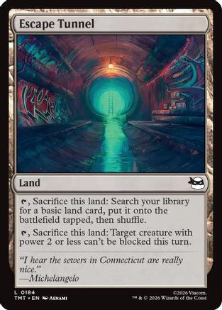 Escape Tunnel (TMT-184) [Teenage Mutant Ninja Turtles] Foil