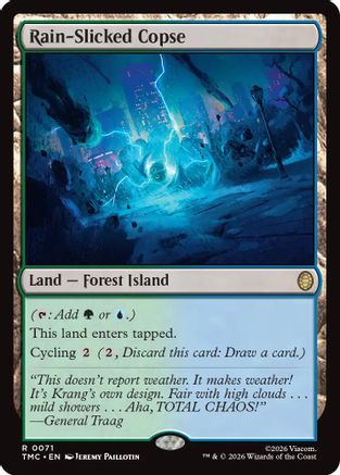 Rain-Slicked Copse (TMC-071) [Commander: Teenage Mutant Ninja Turtles]