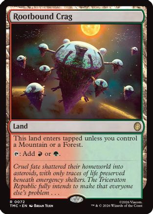 Rootbound Crag (TMC-072) [Commander: Teenage Mutant Ninja Turtles]