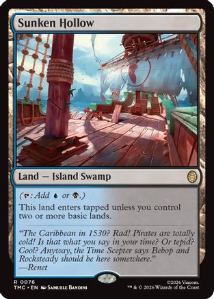 Sunken Hollow (TMC-076) [Commander: Teenage Mutant Ninja Turtles]