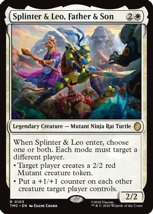 Splinter & Leo, Father & Son (TMC-103) [Commander: Teenage Mutant Ninja Turtles]