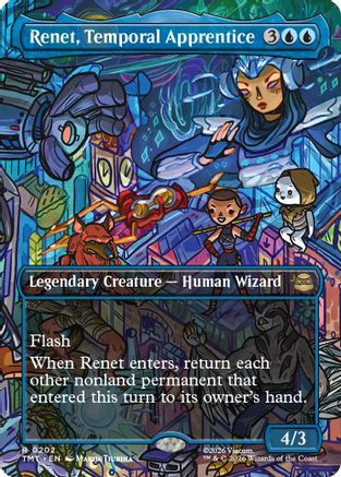 Renet, Temporal Apprentice (Borderless) (TMT-202) [Teenage Mutant Ninja Turtles] Foil