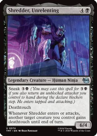 Shredder, Unrelenting (TMT-074) [Teenage Mutant Ninja Turtles] Foil