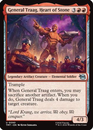 General Traag, Heart of Stone (TMT-090) [Teenage Mutant Ninja Turtles] Foil