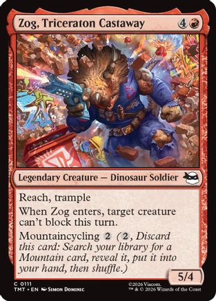 Zog, Triceraton Castaway (TMT-111) [Teenage Mutant Ninja Turtles] Foil