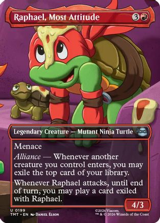 Raphael, Most Attitude (Borderless) (TMT-199) [Teenage Mutant Ninja Turtles]