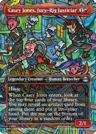 Casey Jones, Jury-Rig Justiciar (Borderless) (TMT-207) [Teenage Mutant Ninja Turtles]