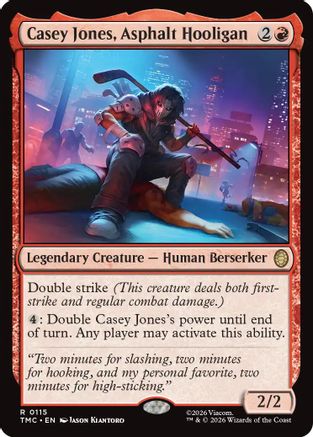 Casey Jones, Asphalt Hooligan (TMC-115) [Commander: Teenage Mutant Ninja Turtles]