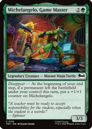 Michelangelo, Game Master (TMT-118) [Teenage Mutant Ninja Turtles] Foil