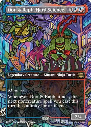 Don & Raph, Hard Science (Borderless) (TMT-205) [Teenage Mutant Ninja Turtles] Foil