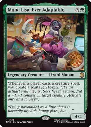 Mona Lisa, Ever Adaptable (TMC-126) [Commander: Teenage Mutant Ninja Turtles]