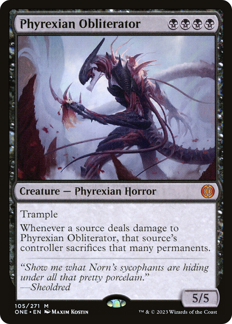 Phyrexian Obliterator (ONE-105) [Phyrexia: All Will Be One] Foil