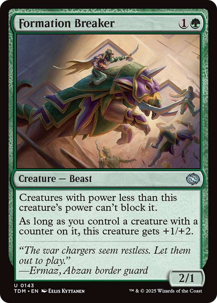 Formation Breaker (TDM-143) [Tarkir: Dragonstorm] Foil