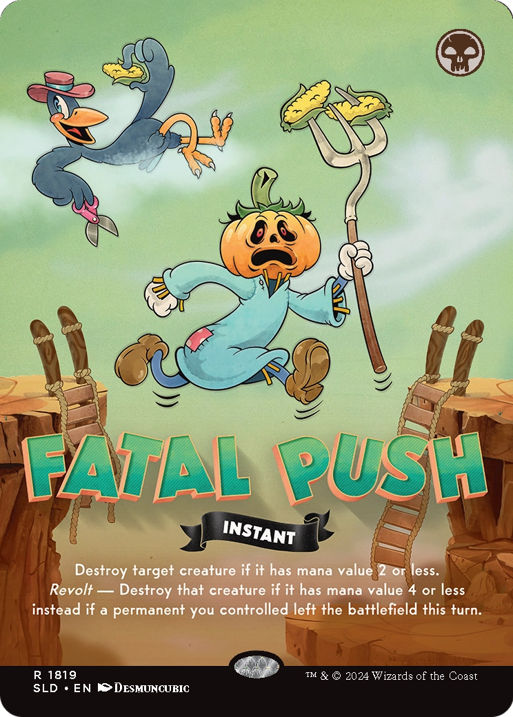 Fatal Push (SLD-1819) (Borderless) [Secret Lair Drop] Foil