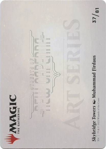 Skybridge Towers // Skybridge Towers (ASNC-037) (Borderless) [New Capenna Art Series] Foil