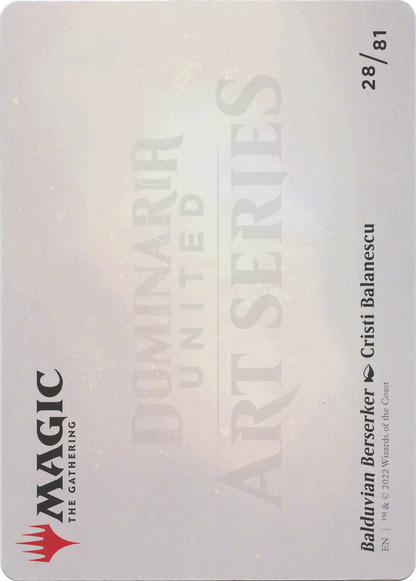 Balduvian Berserker // Balduvian Berserker (ADMU-028) (Borderless) [Dominaria United Art Series] Foil