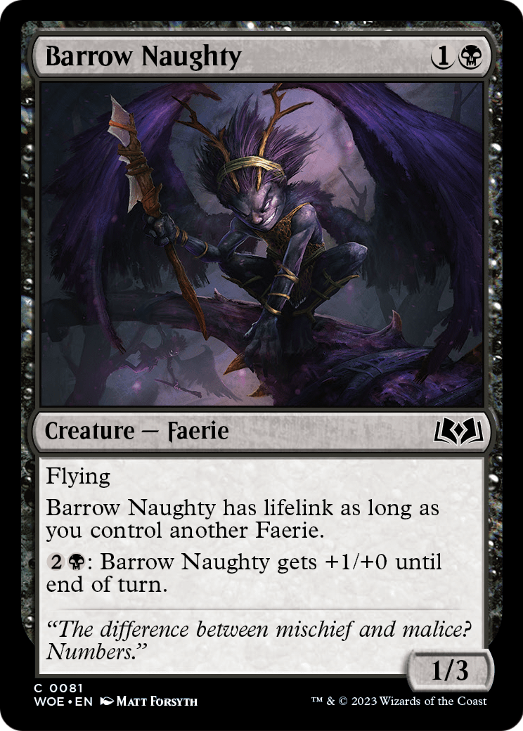 Barrow Naughty (WOE-081) [Wilds of Eldraine] Foil