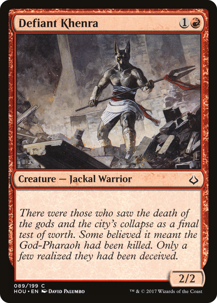 Defiant Khenra (HOU-089) [Hour of Devastation]