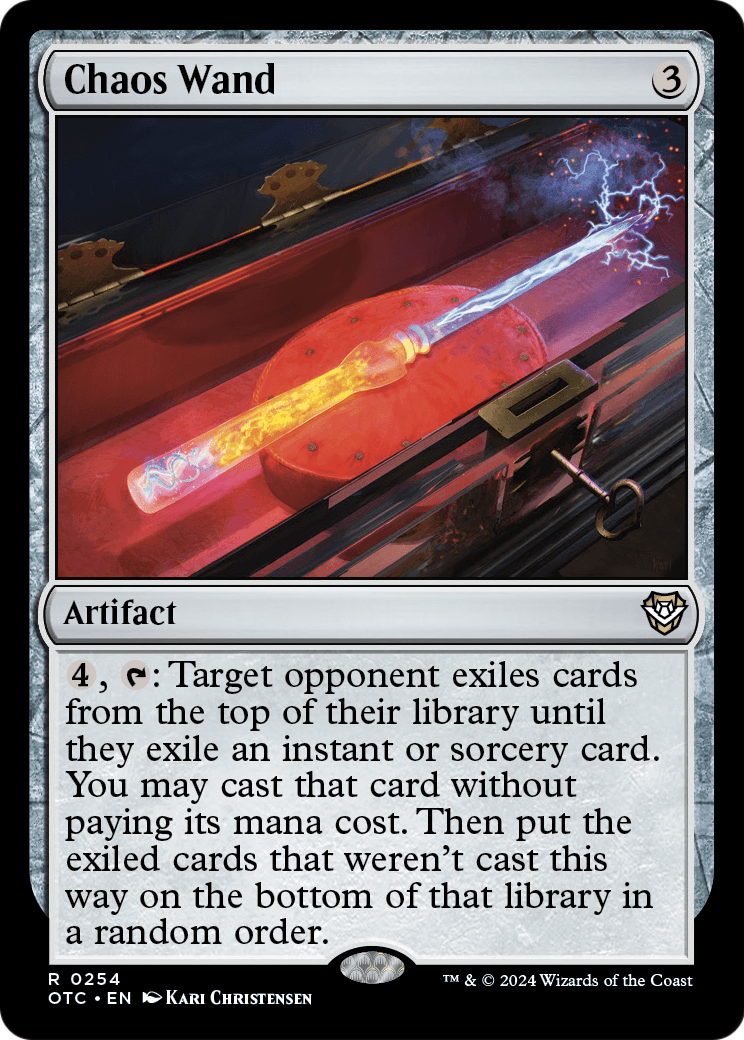 Chaos Wand (OTC-254) [Outlaws of Thunder Junction Commander]