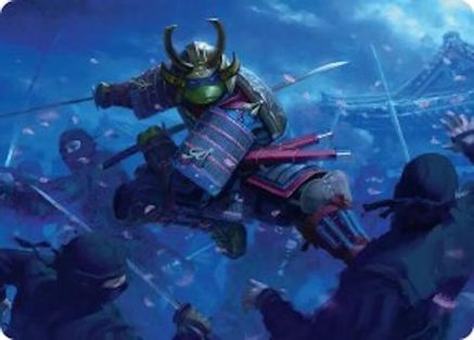 Leonardo, Sewer Samurai Art Card (1/54) (ASTMT-001) [Art Series: Teenage Mutant Ninja Turtles]