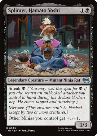 Splinter, Hamato Yoshi (TMT-079) [Teenage Mutant Ninja Turtles] Foil