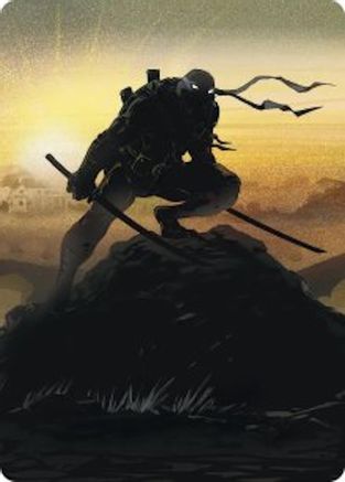 Leonardo, Sewer Samurai Art Card (20/54) (ASTMT-020) [Art Series: Teenage Mutant Ninja Turtles]