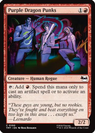 Purple Dragon Punks (TMT-100) [Teenage Mutant Ninja Turtles] Foil
