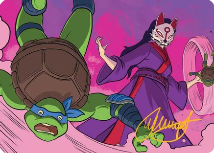 Kitsune's Technique Art Card (Gold-Stamped Signature) (ASTMT-024) [Art Series: Teenage Mutant Ninja Turtles]