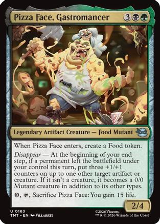 Pizza Face, Gastromancer (TMT-163) [Teenage Mutant Ninja Turtles] Foil