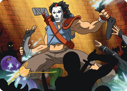 Casey Jones, Vigilante Art Card (Gold-Stamped Signature) (ASTMT-028) [Art Series: Teenage Mutant Ninja Turtles]